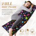 bright dots print Long Body Pillow Cover Hidden Zipper Body Pillow