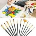 thumbnail image 1 of JUEGO DE CEPILLOS DE PINTURA, CEPILLO DE PINTURA AL ÓLEO DURADERO 12 PIZAS PRÁTICAS EXQUISITAS, 1 of 7
