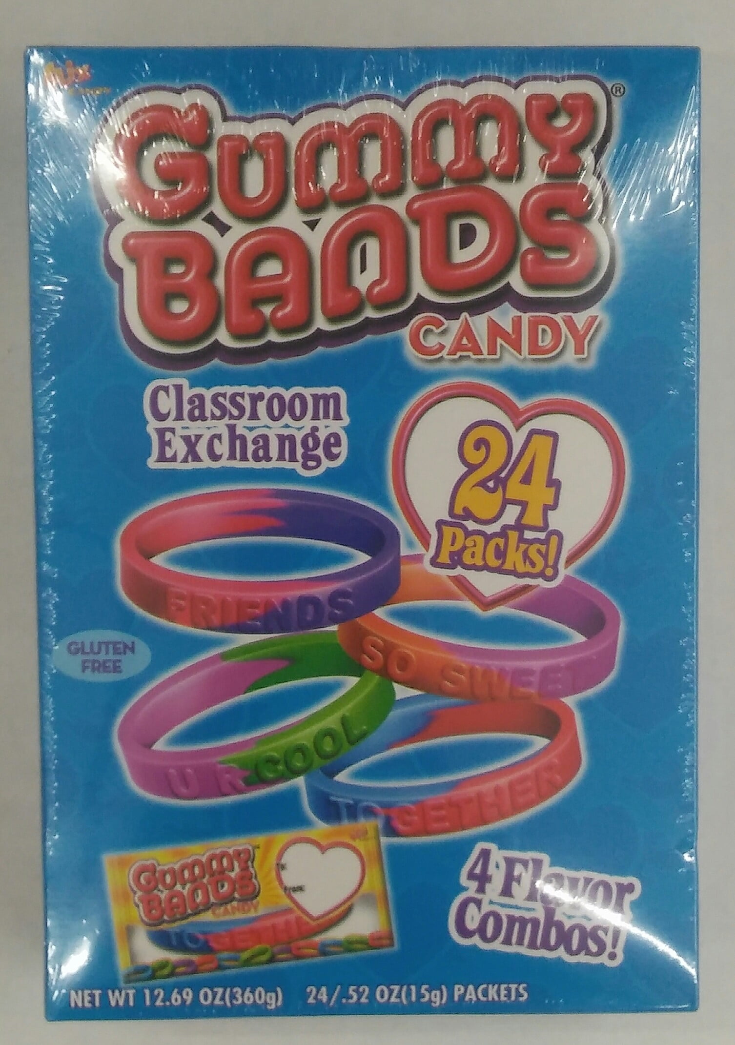 Flix Candy Gummy Bands Candy, 12.69 Oz., 24 Count