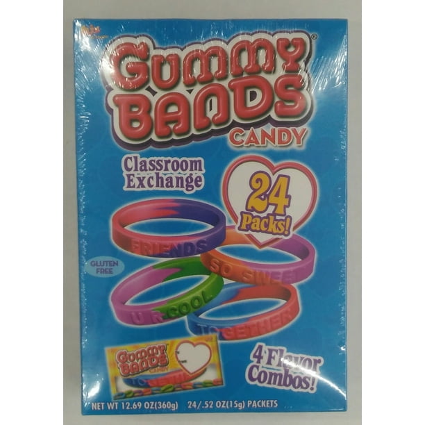 Flix Candy Gummy Bands Candy, 12.69 Oz., 24 Count