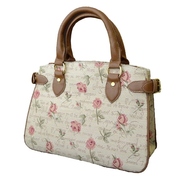 18873 - English Rose Center Compartment Purse