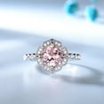 thumbnail image 3 of Pink Morganite Engagement Ring for Women Sterling Silver Ginger Lyne Collection, 3 of 7