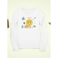 thumbnail image 3 of Funny Kids Lion Drawing Long Sleeve Toddler -Image by Shutterstock,  4 Toddler, 3 of 4