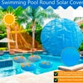 thumbnail image 4 of 1PC Solar Cover for Swimming Pool Heat Insulation Round Kids Pool Cover Blue Diameter 2.90M, 4 of 8