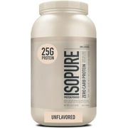 Isopure Unflavored Protein, 25g Whey Isolate, Zero Carb & Keto Friendly, 47 Servings, 3 Pounds (Packaging May Vary)