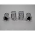 thumbnail image 2 of (4) Custom Chrome Metal Piston Style Wheel Tire Valve Stem Covers Caps, 2 of 2