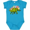 thumbnail image 3 of Inktastic Easter Bunny Stegosaurus with Eggs and Pink Ears Boys or Girls Baby Bodysuit, 3 of 5