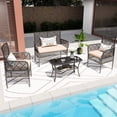 thumbnail image 2 of 4-seater modern outdoor furniture - Storage coffee table and ergonomic design - Patio for comfortable conversations, 2 of 2