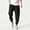Black, variant on Blmnix Linen Pants Trousers for Men Joggers Low Rise Baggy Travel Pants Sweatpants Gray Ankle Taper Mens Pants Casual,XXXXXL