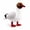 Black-headed Gull, variant on PuffPurrs Pink Spoonbill Stuffed Animal, Realistic Sitting Wading Bird Plush, Wildlife Gift and Display, 11.8 in / 30 cm