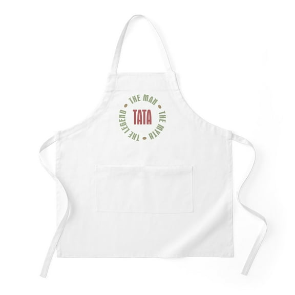 CafePress - Tata Czech Dad Man Myth Legend BBQ - Kitchen Apron with Pockets, Grilling Apron, Baking Apron