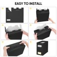2-Pack Collapsible Cardboard File Organizer Boxes with Metal Handles ...