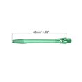 thumbnail image 2 of Uxcell 48mm Dart Shafts, Medium 2BA Thread Aluminum Dart Stems - 3 Pack (Green), 2 of 5