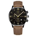 thumbnail image 3 of Resicozy Men Watches Quartz Watch Casual Men's Wrist Watches Date Display Mens Watch with Leather Strap, 3 of 3