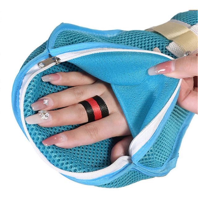 Guantes de sujeción para pacientes, guantes de seguridad ajustables y antiarañazos para pacientes de edad avanzada, con doble cremallera