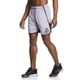 thumbnail image 4 of Reebok Men's and Big Men's Groundwork Performance Knit Short, 7" inseam, Size XS-3XL, 4 of 5