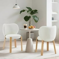 Furry Accent Chairs, Plush Teddy Fabric Vanity Chair, Small Space Armless Makeup Desk Chair for Bedroom/Dressing Room, 300 Lbs Capacity, Easy Assembly for Home,Office,Living Room(Black,1Pack)