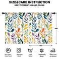 thumbnail image 2 of Blackout Kids Curtains,Colorful Leaves Pattern Childrens Insulated Curtains Set Of 2,Bedroom Essentials,Toddler Room Decor 42x54in(106x137cm), 2 of 4