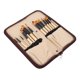 thumbnail image 5 of Juego de pinceles profesionales multimodales de nailon para pintura al óleo y acuarela con estuche de almacenamiento amarillo, 5 of 8