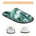 thumbnail image 3 of Fotbe Teal Cactus Pattern Women's Fuzzy Slippers Plush Slippers Fluffy Winter House Shoes Indoor and Outdoor-Large, 3 of 8