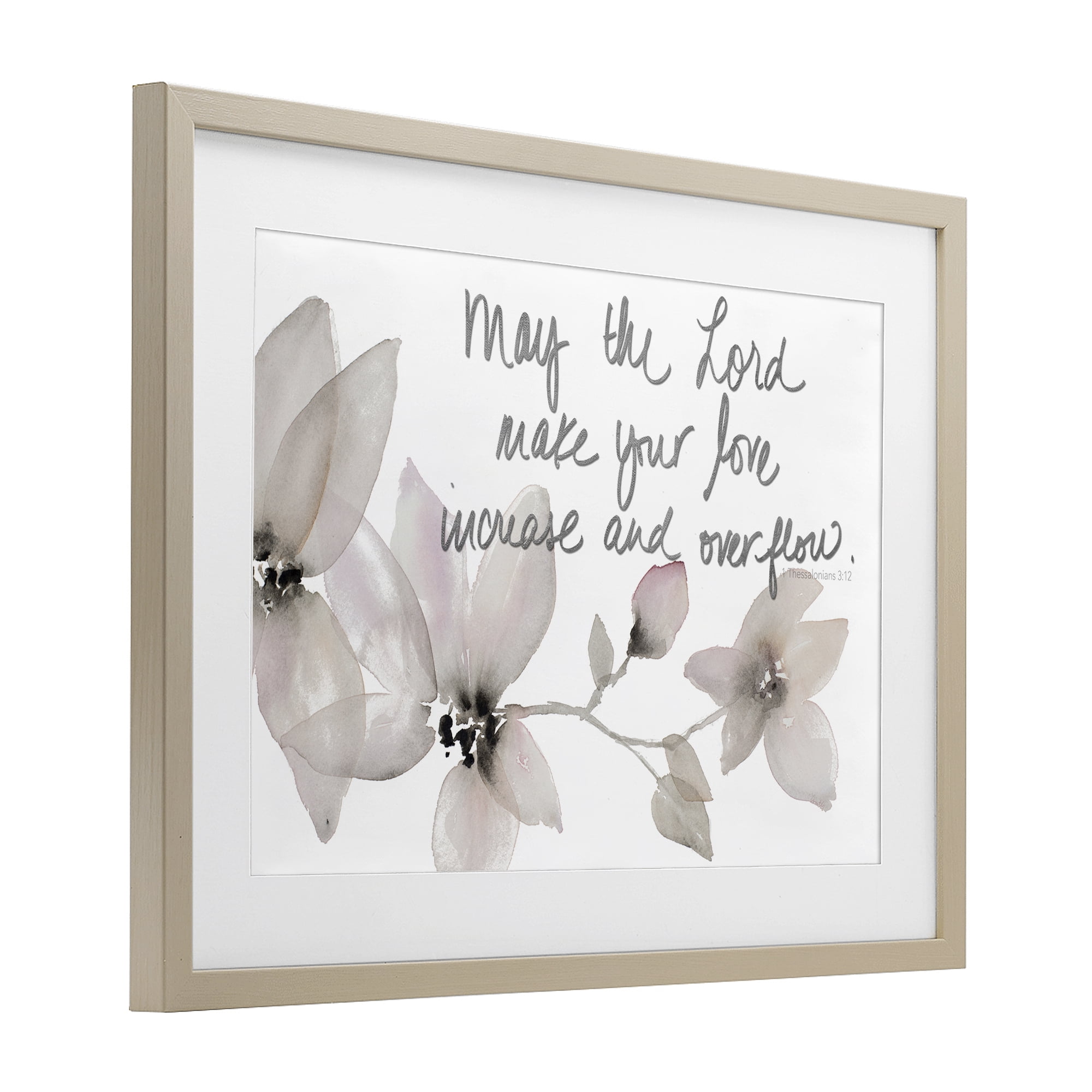 Stupell Industries Love Increase & Overflow Birch Framed Print Under Glass, design by Lanie Loreth