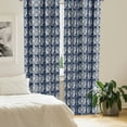 thumbnail image 2 of Ambesonne Acanthus Curtains, Classic Botanical Motif, Pair of 28"x95", Night Blue and Eggshell, 2 of 5