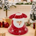 thumbnail image 6 of Santa Claus Snowman Ceramic Candle Holders Festive Romantic Ceramic Decorative Candlestick Candlelight Candle Stand for Xmas Holiday Wedding Dinner Ambiance Accessory Party Decor, 6 of 7