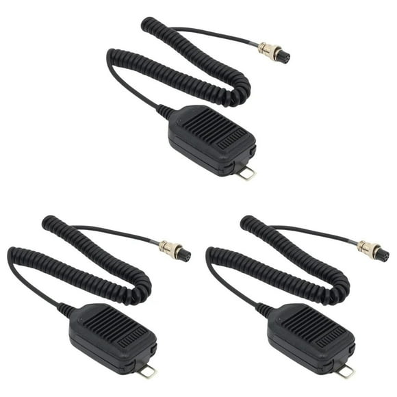 Microphone Haut-Parleur à Main 8 Broches Haut-Parleur Portatif Microphone pour Radio IC-718 IC-78 IC-765 IC-761, Volume Élevé