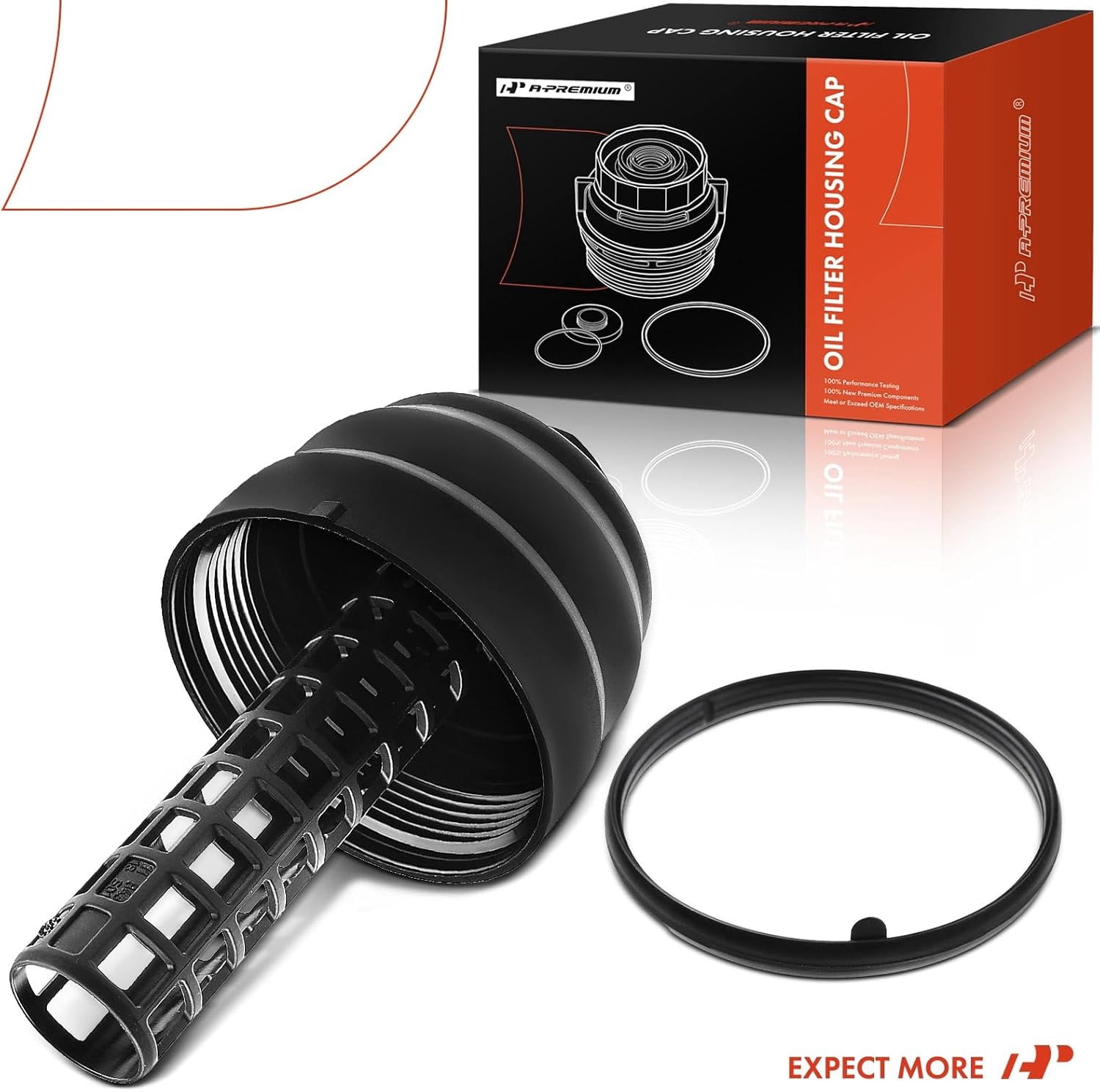 A-Premium Oil Filter Housing Cover Cap Compatible with Audi A4 A6 A4/A5/A6/A7/A8 Quattro Q5 Q7 S4 S5 SQ5 Volkswagen Touareg V6 3.0L 3.2L Fits select: 2011-2015 AUDI Q7 PREMIUM PLUS