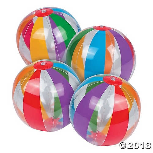 clear beach balls walmart