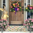 thumbnail image 2 of Happy Easter Door Mat Funny Text Indoor mat,Peeps Farmhouse Welcome Mats Holiday Creative Decorative Seasonal Burlap Welcome Floor Rabbit Mat Switch Mat for Outdoor 17 x 30 in, 2 of 6
