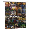 thumbnail image 1 of Cortina de ducha Ninjago, hermoso juego de cortinas de ducha con dibujos animados para niños, niñas, dormitorios universitarios, baño, accesorios de decoración de bañera a prueba de agua con 12, 1 of 8