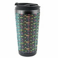 thumbnail image 1 of Floral Travel Mug, Flowers Umbrellas and Birds, Steel Thermal Cup, 16 oz, by Ambesonne, 1 of 2