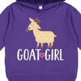 thumbnail image 3 of Inktastic Goat Girl Farm Animal Toddler Hoodie, 3 of 4