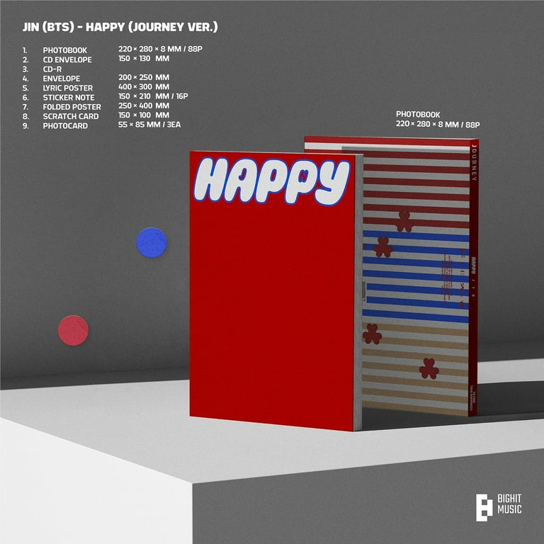 Jin ( BTS ) - Happy (Ver. 1 Journey) - Music & Performance Jin ( BTS ) - Happy (Ver. 1 Journey) - Music & Performance