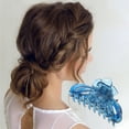 thumbnail image 3 of Unique Bargains 1 Pc Fashion Rose Flower Hair Clips Hairdo Clip Blue, 3 of 5
