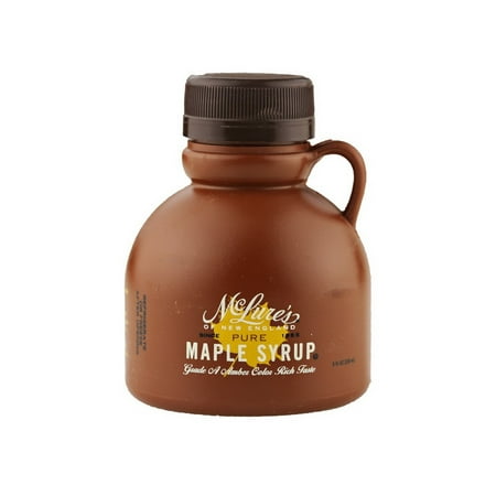 (Price/CS)McLures 261205 Grade A Maple Syrup, Amber Color, Rich Taste
