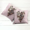 thumbnail image 2 of Ambesonne Chocolate Throw Pillow Cover 2 Pack, Candies in a Heart Shape, 18", Multicolor, 2 of 6