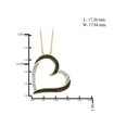 thumbnail image 3 of JewelersClub 14K Gold Plated Silver Heart Necklace with White Diamond 1/10 Carat | Jewelry Pendant Necklaces for Women with Round White Diamonds & 18 inch Rope Chain with Spring Clasp, 3 of 3