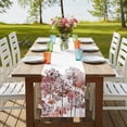 thumbnail image 4 of Table Runners 70 Inches Long Dress Scarves, Red Onion Flowers Farmhouse Coffee/Dining/Kitchen Table Decor, Holiday Table Runner, Spring Watercolor Dandelion Floral Plants 13x70 Inch, 4 of 9