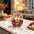 thumbnail image 4 of Miwamany Halloween 2D Ghost Wine Glass, Stemless Clear Tumbler with Witch Pumpkin Sticker, Spooky Fall Themed Cup for Cocktail Party Home Decor, 4 of 6