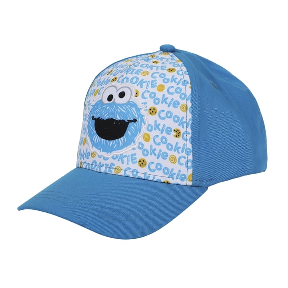 Sesame Street Plush Cookie Monster Toddler's Blue Traditional Adjustable Baseball Cap
