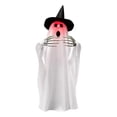 thumbnail image 5 of Halloween Wizard Hat Ghost Ornament, Hanging Luminous Ghost Decor with LED Light for Porch Tree Party (11.81x7.87x3.94in), 5 of 6