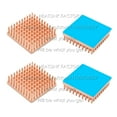 thumbnail image 3 of 5pcs Pure Copper Heatsink Heat Sink Radiator Cooler for Raspberry / Banana Pi Electronic 3D printer CHIP IC MOS with Thermal Pad 5pcs 13x12x7mm, 3 of 6