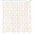 thumbnail image 3 of Ambesonne Ivory Shower Curtain, Large Polka Dots Circles, 69"Wx75"L, White Beige, 3 of 3