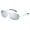 Silver | Silver Mirror, variant on Xagger Polarized Oval Aviator Sunglasses for Men Pilot Metal Frame Driving Fishing Golf UV400 Sun Glasses