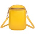 thumbnail image 1 of Bolso bandolera vintage de cuero genuino Bolso diario ligero de color sólido para damas, 1 of 7