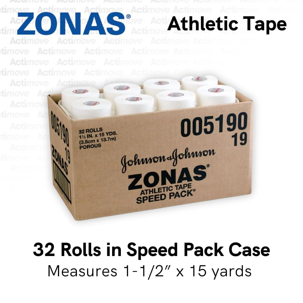 BSN Medical Zonas Athletic Tape by Actimove, 1.5" x 15 Yards - 32 Pack