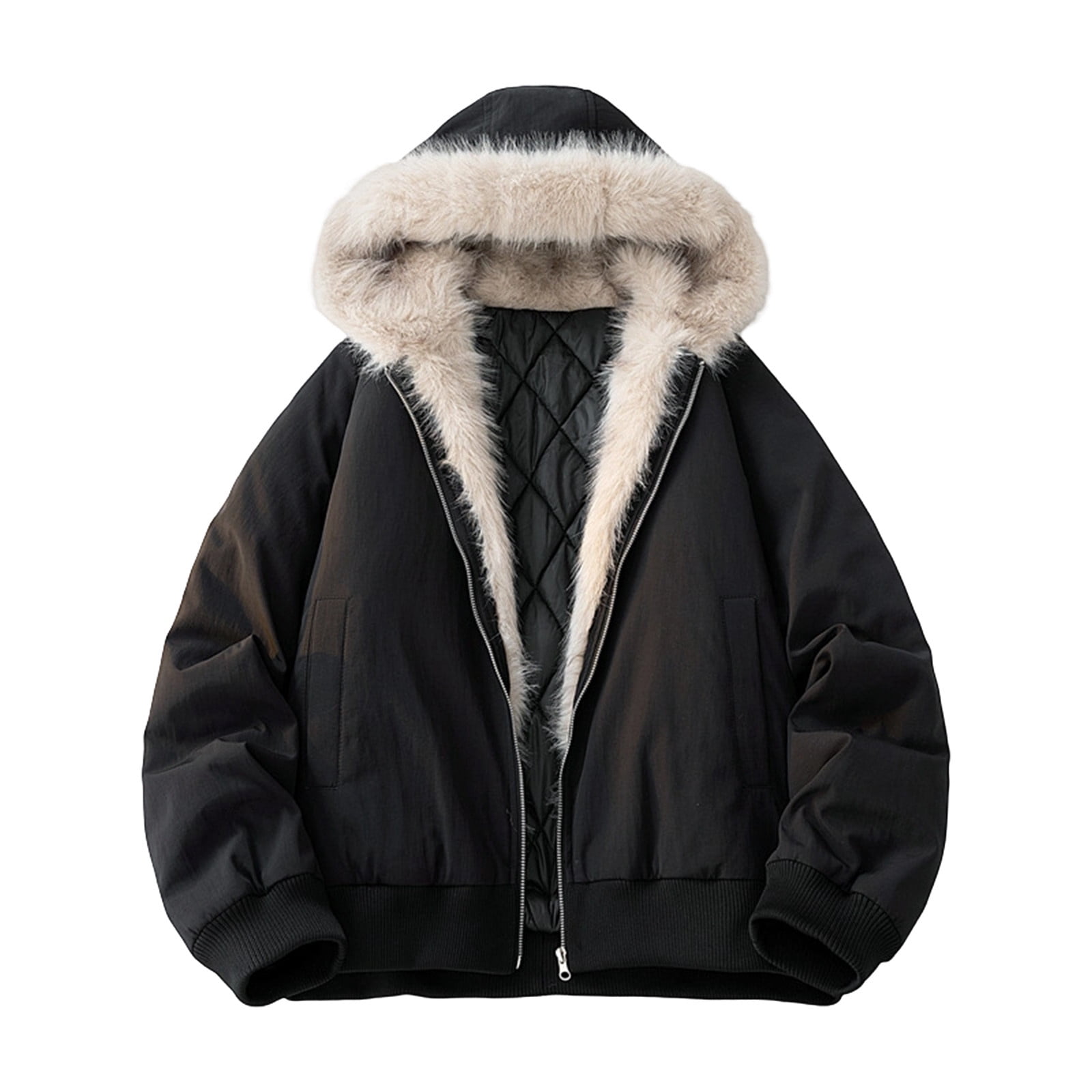 Parka D’hiver Homme Blauer - Taille 3XL, Fourrure, Kaki/bleu (Occasion - Très Bon état)