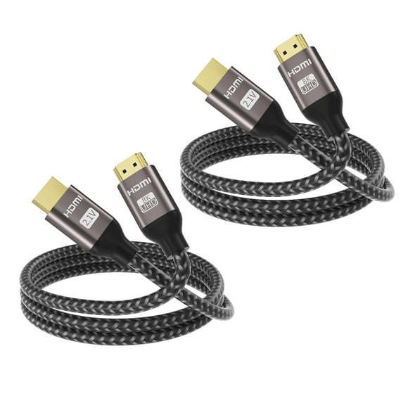 Cable HDMI MT-VIKI 8K @60Hz 3.3 pies, 4K @120Hz, 48 Gbps, 2 paquetes